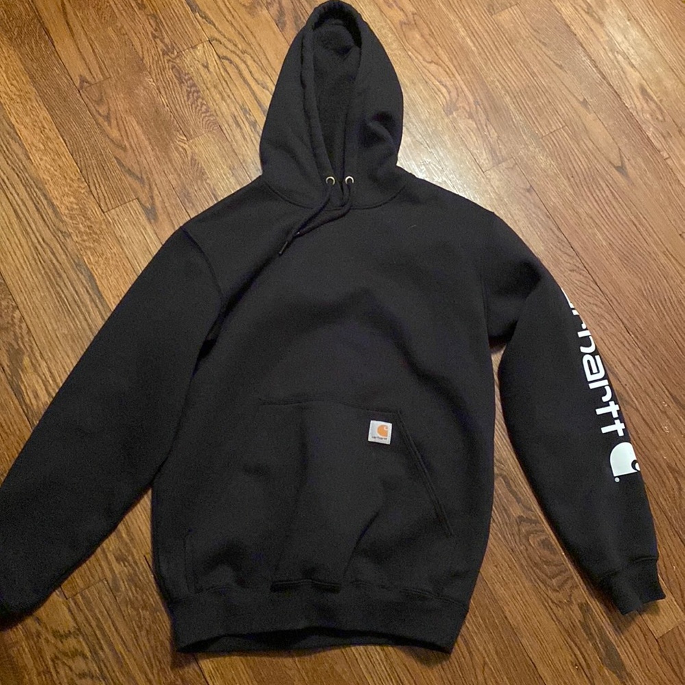 carhartt sweatshirt barley worn